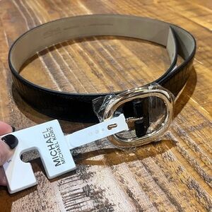 MICHAEL Michael Kors Crocodile Embossed Belt